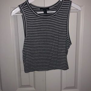 Forever 21 striped crop top